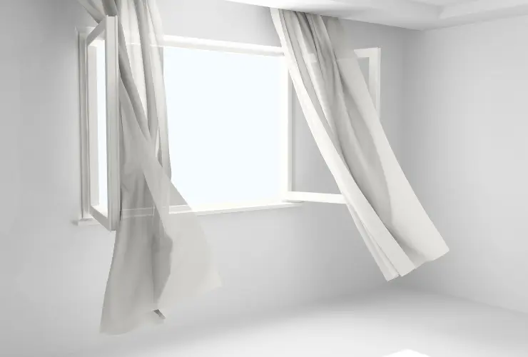 カーテンを洗濯する以外のカビを防ぐ方法1：定期的な換気を行い、窓に結露を発生させない